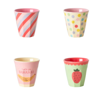 Melamine Kids Cups Set - Happy Fruits