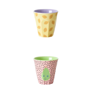 Melamine Kids Cups Set - Happy Fruits