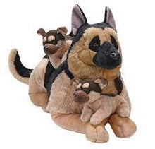 Cuddlekins Jumbo Mum and Puppies - German Shepherd