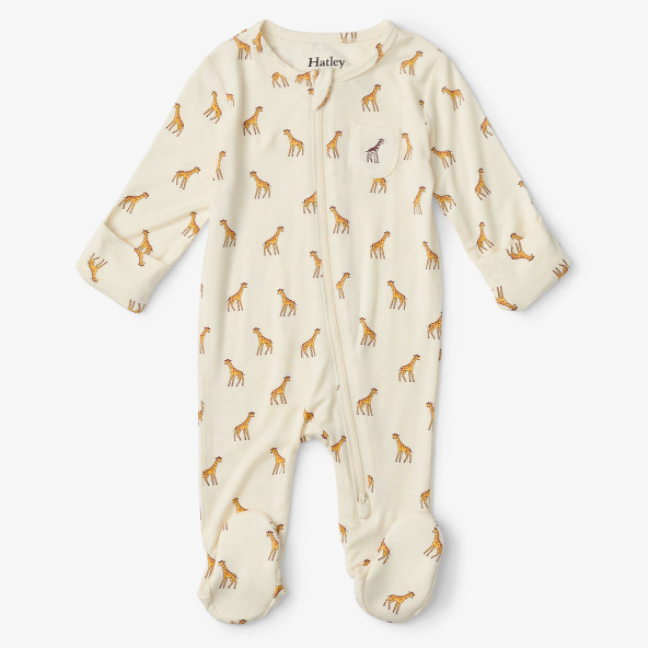 Little Giraffes Footed Coverall