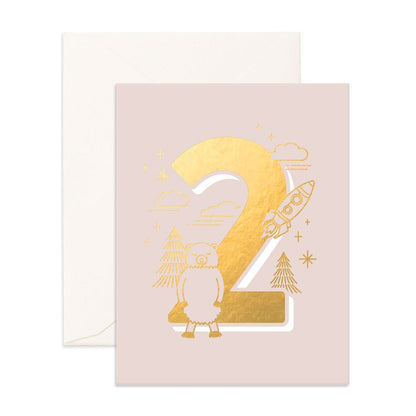 Birthday Card Animals - Number