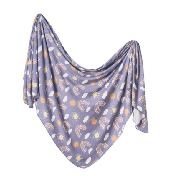 Knit Swaddle Blanket - assorted