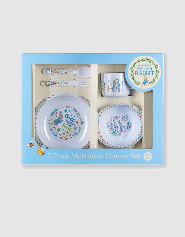 Peter Rabbit 5 Piece Melamine Dinner Set