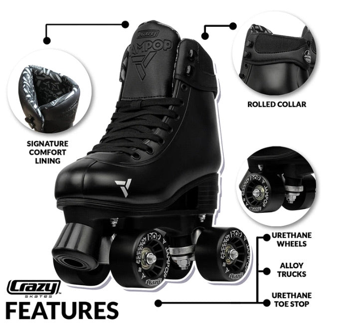 Jam Pop Inline Skates Black