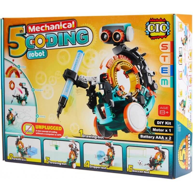 5 in 1 Mechanical Coding Robot