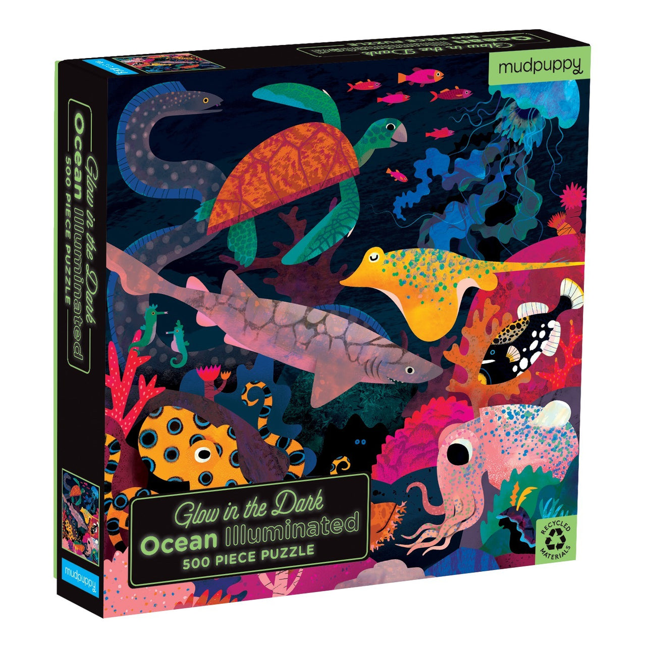 500 pc Glow in the Dark Puzzle - Ocean Illuminated