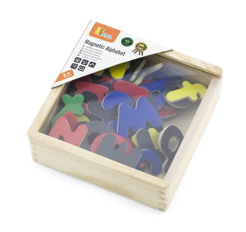 Wooden Magnetic Letters - 52pcs