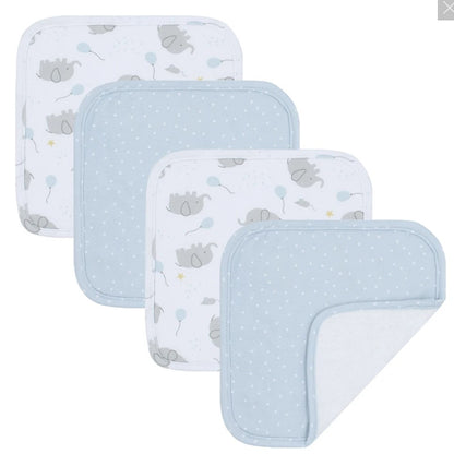 Wash Cloths - 4 pk assorted