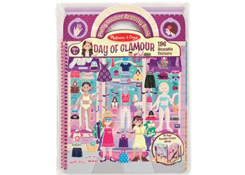 Reusable Puffy Sticker Activity Book - Day of Glamour