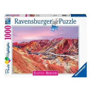 1000 pc Puzzle - Rainbow Mountains China