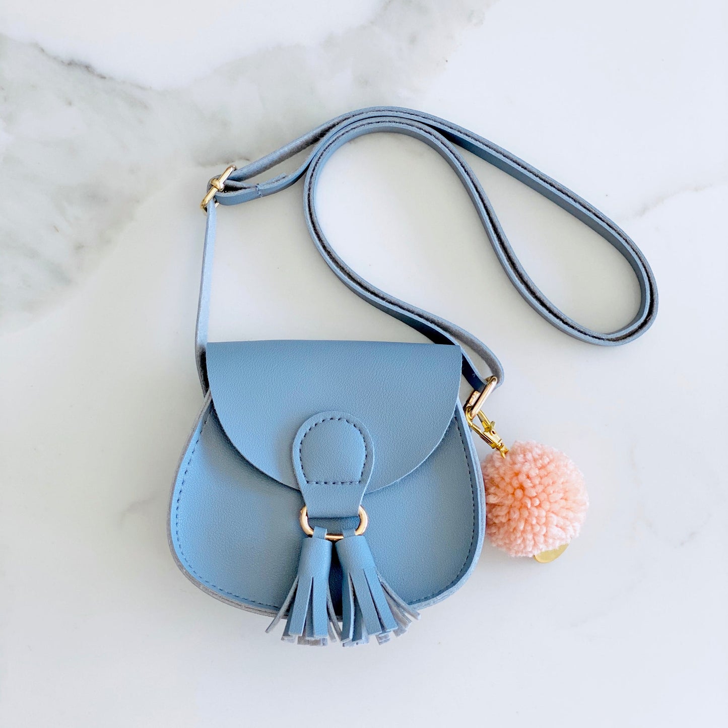 Milly Small Shoulder Bag with Pom Pom
