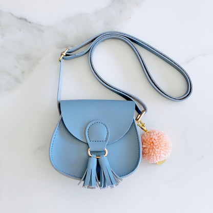 Milly Small Shoulder Bag with Pom Pom