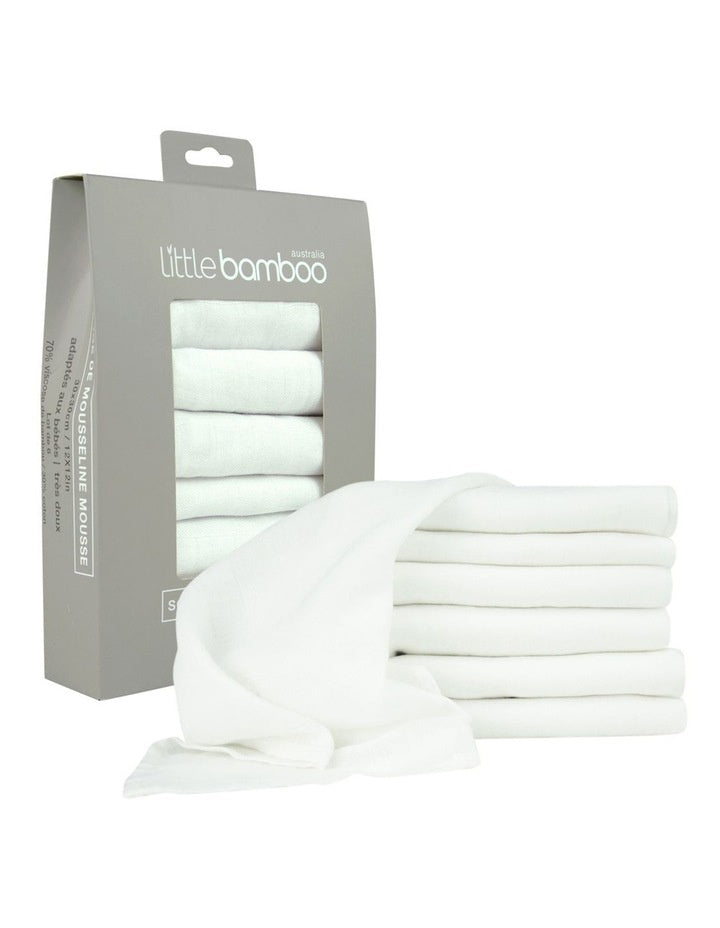 Soft Muslin Wash Cloths (6 Pack)