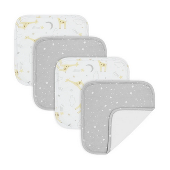 Wash Cloths - 4 pk assorted