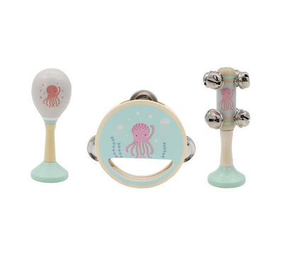 Calm & Breezy Sea Wooden 3pc Music Set