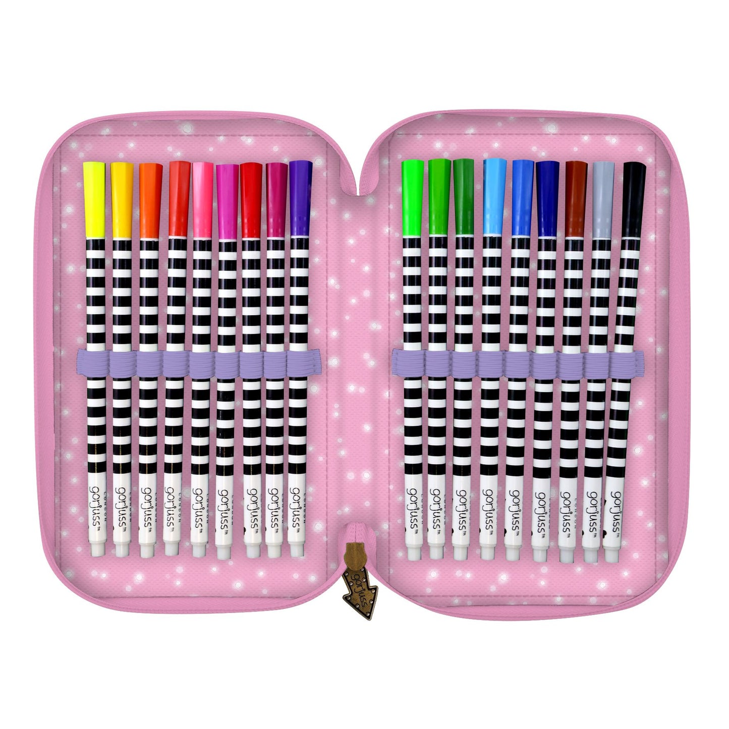 Gorjuss Triple Zip Filled Pencil Case