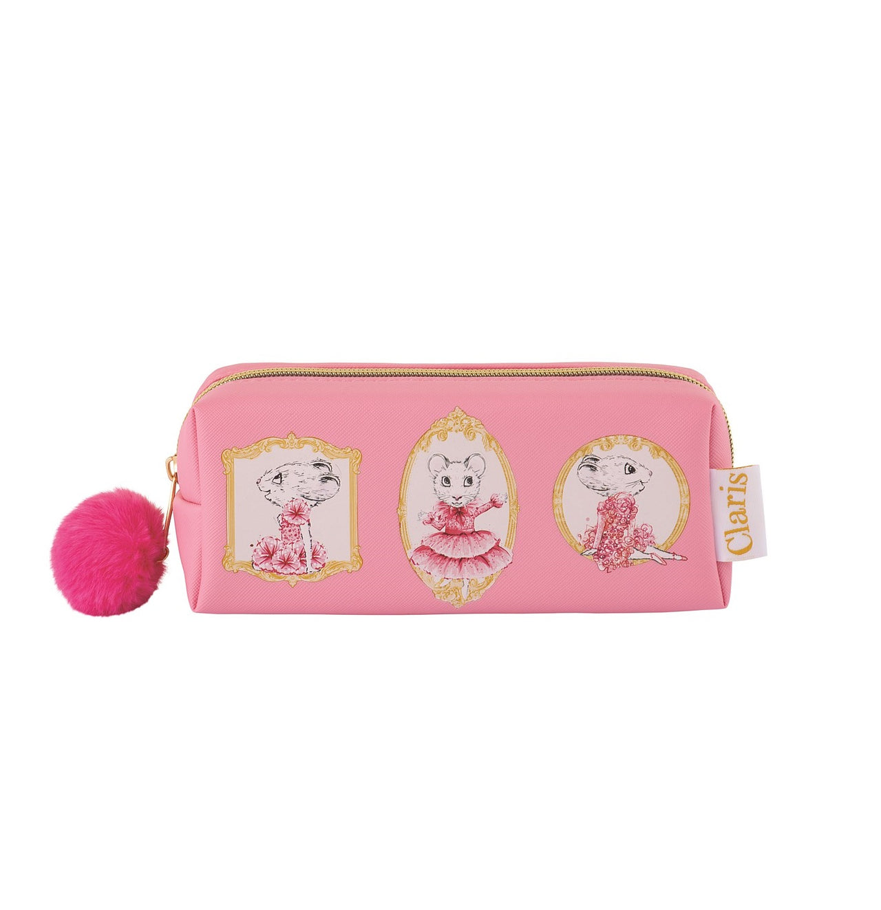 Claris Pencil Case With Pom Pom