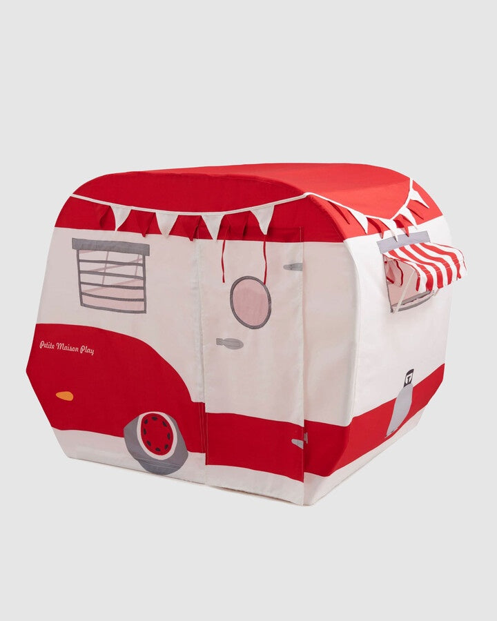 Red Caravan Vintage Camper Cubby