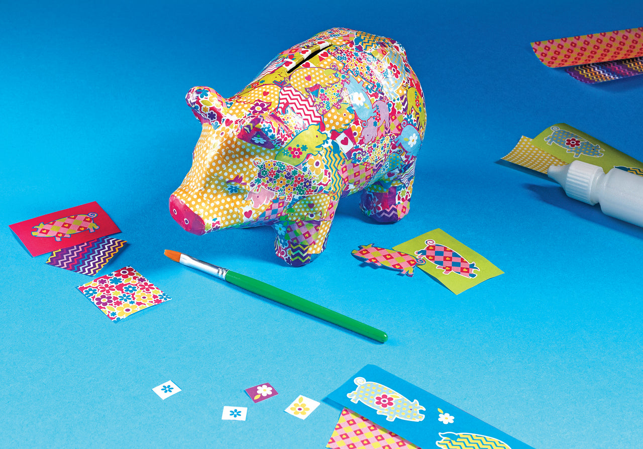 Decoupage Piggy Bank Kit