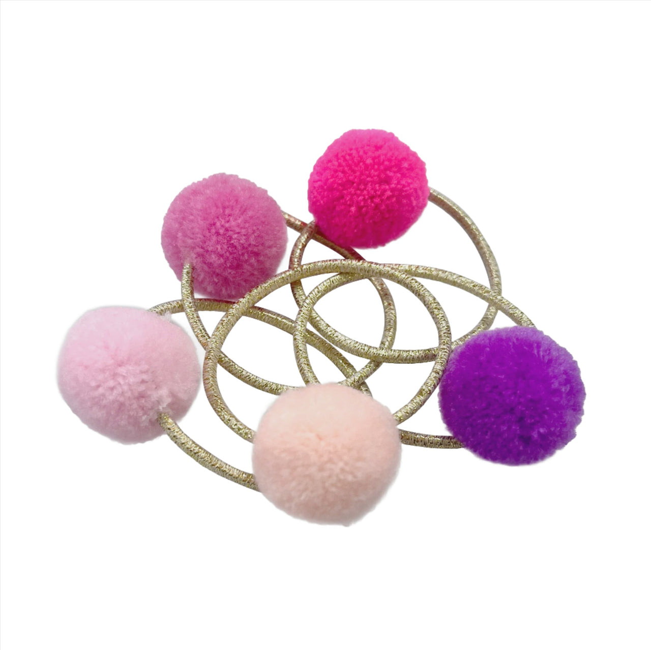 Pom Pom Hair Elastics