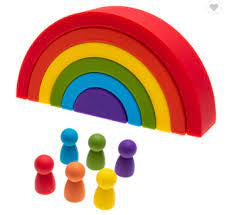 Silicone Rainbow with People