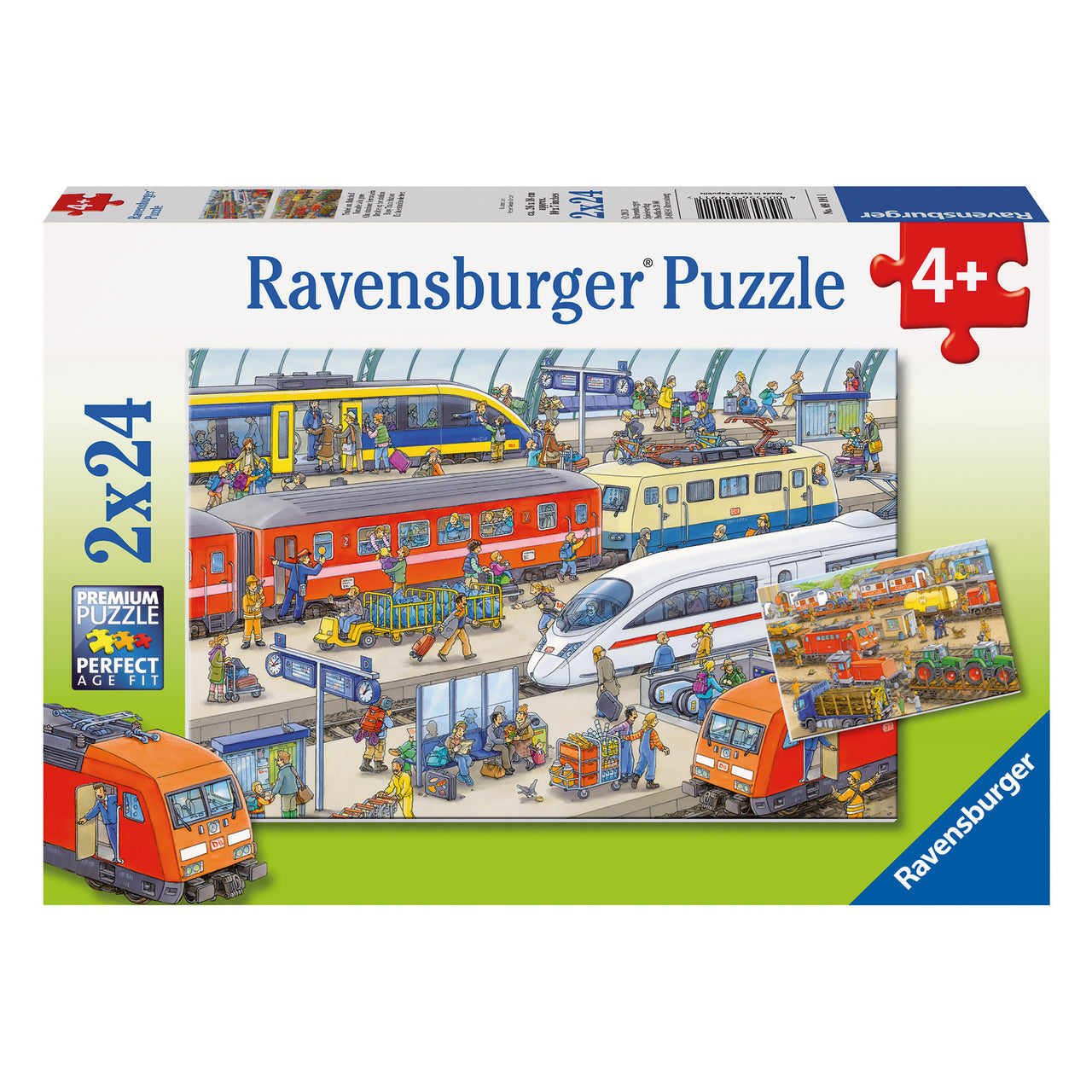 2 X 24 pc Puzzle - Busy Train Station