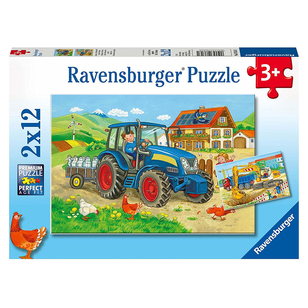 2 x 12 pc Puzzle - Hard at Work
