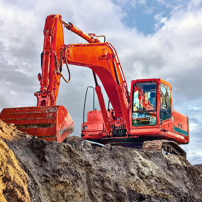 3 x 49 pc Puzzle - Digger at work