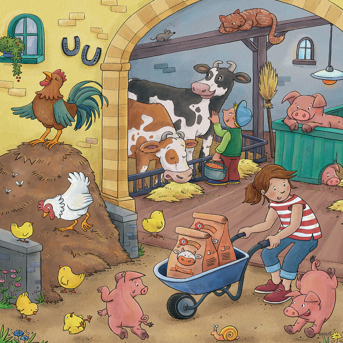 3 x 49 pc Puzzle - On The Farm