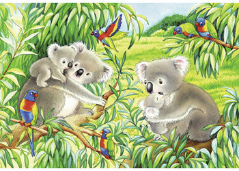 2 x 12 pc Puzzle - Sweet Koalas and Pandas