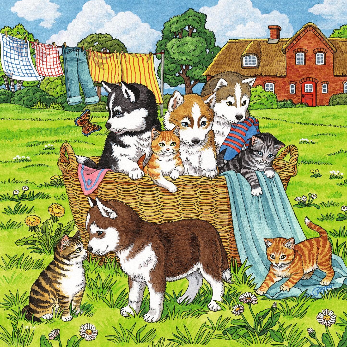 3 x 49 pc Puzzle - Cats and Dogs