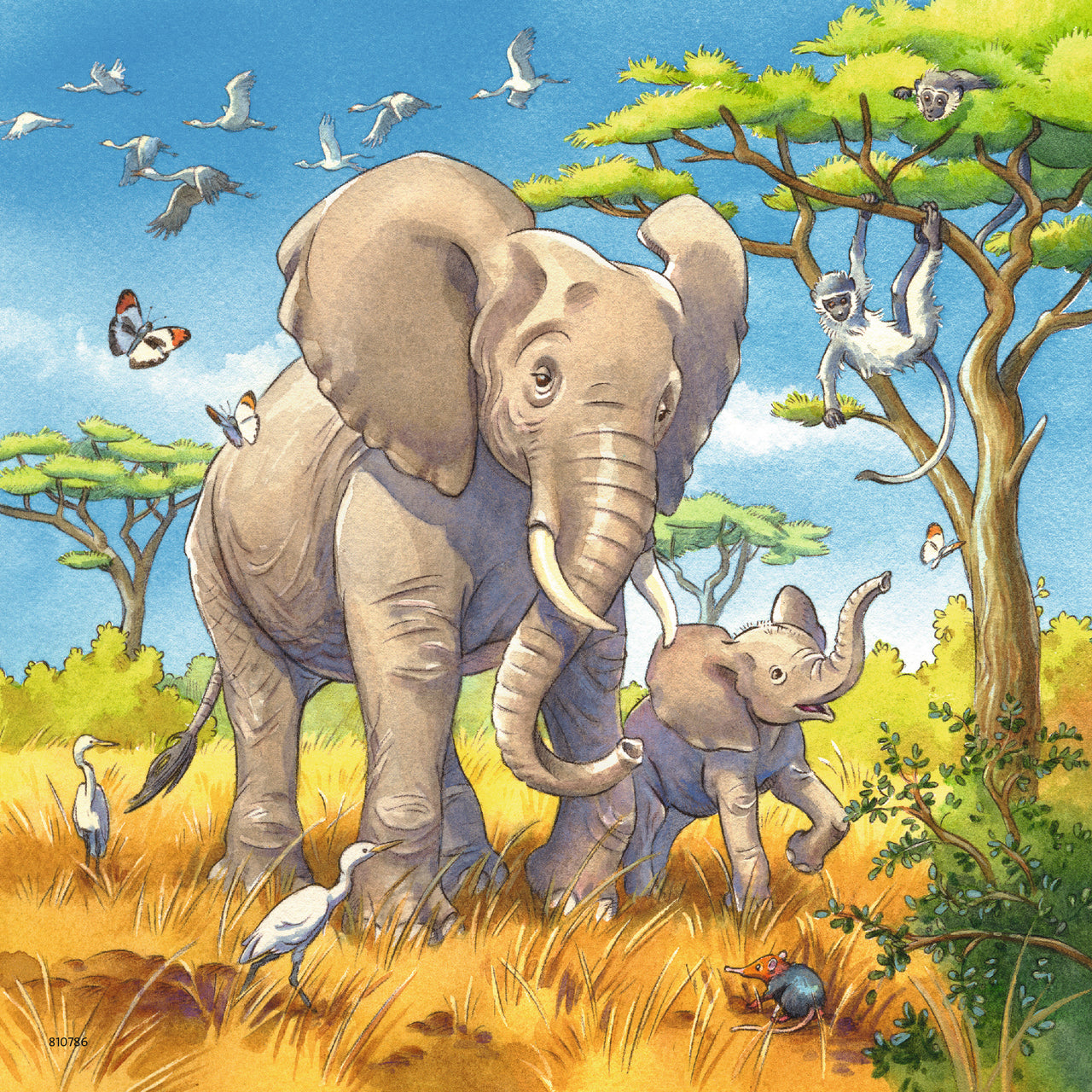 3 x 49 pc Puzzle - Wild Animals