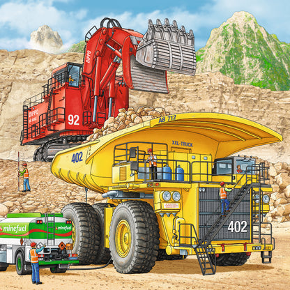 3 x 49 pc Puzzle - Big Machines