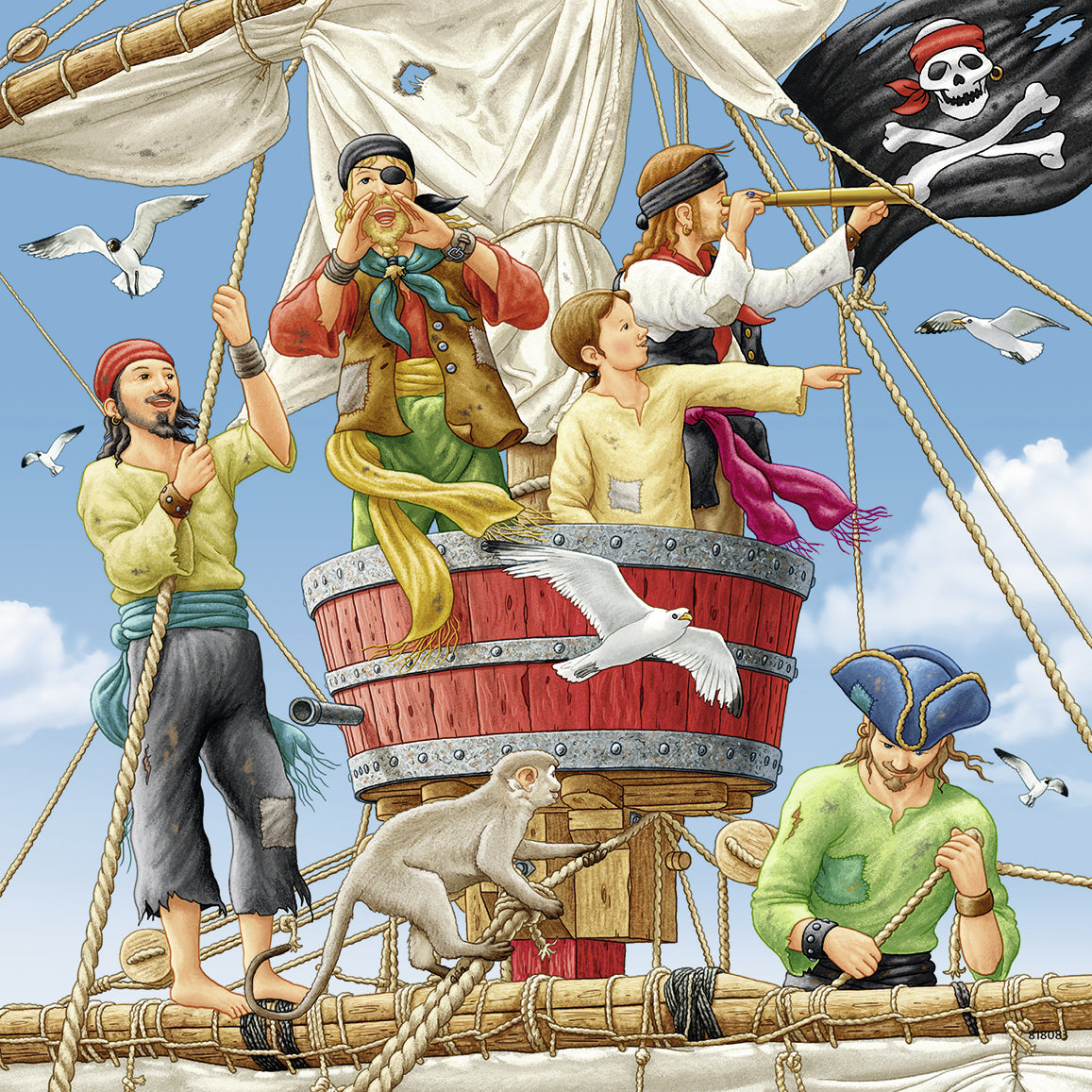 3 x 49 pc Puzzle - Adventures on the High Seas