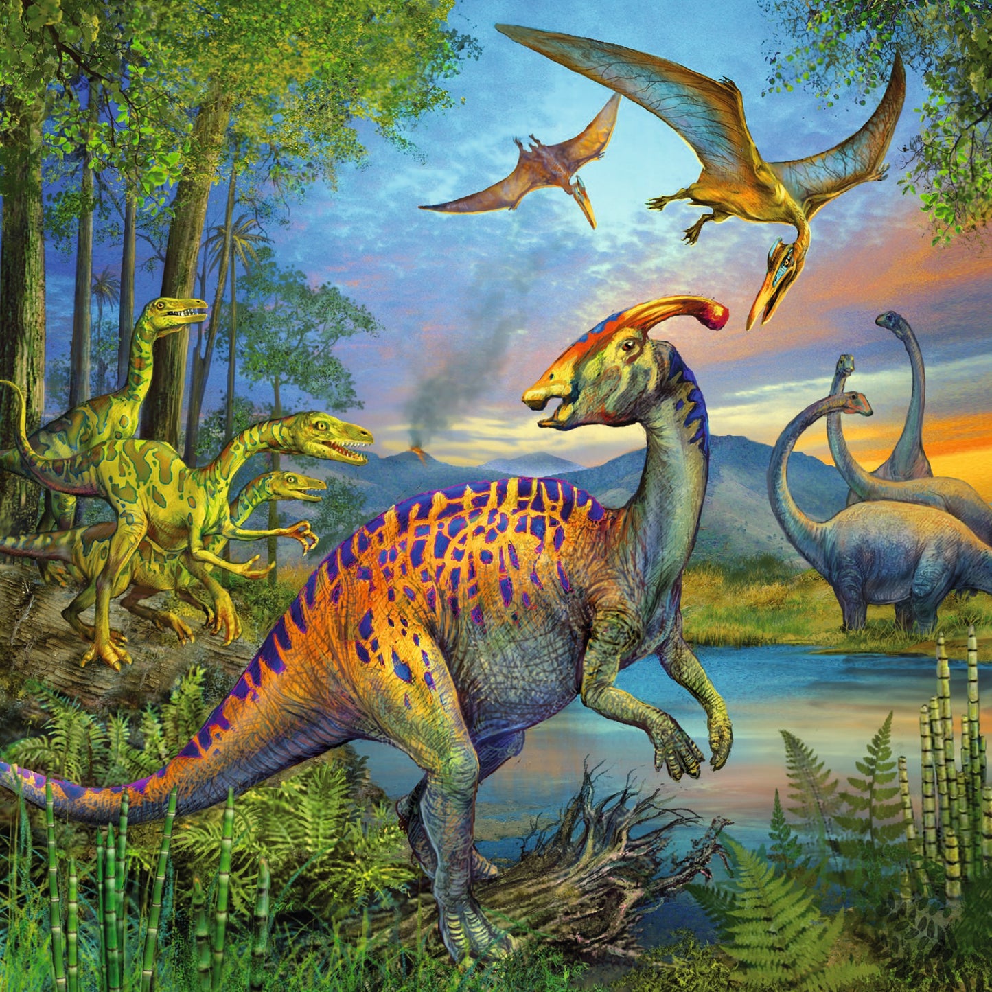 3 x 49 pc Puzzle - Dinosaur Fascination