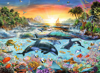 200 pc Puzzle - Orca Paradise