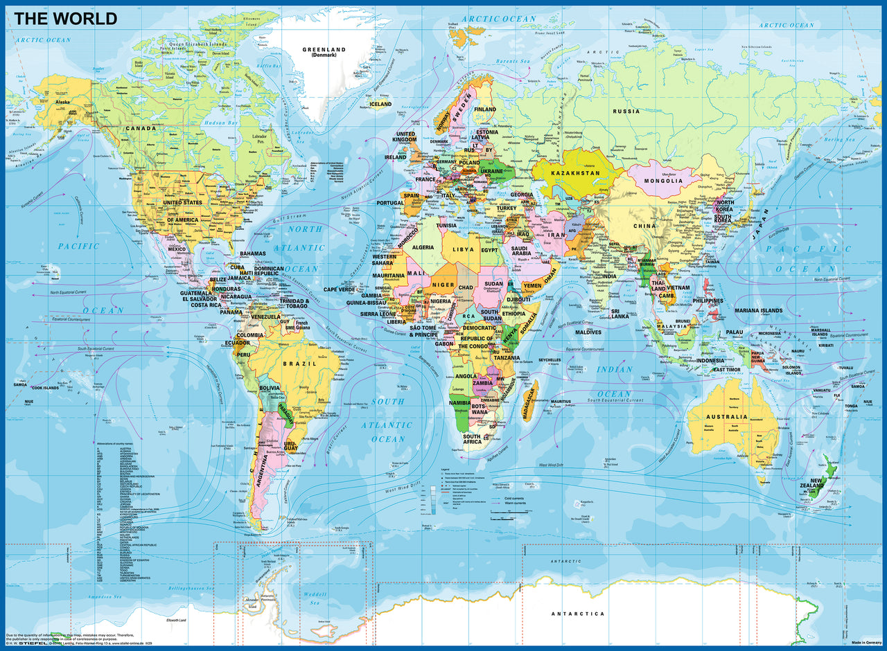 200 pc Puzzle - Map of the World