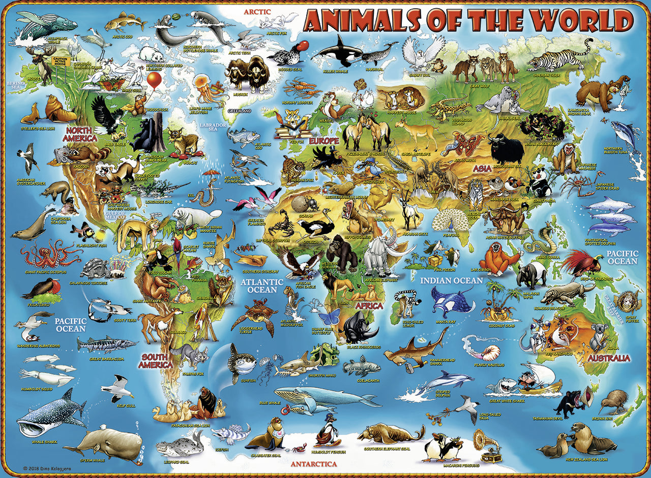 300 pc Puzzle - Animals of the World
