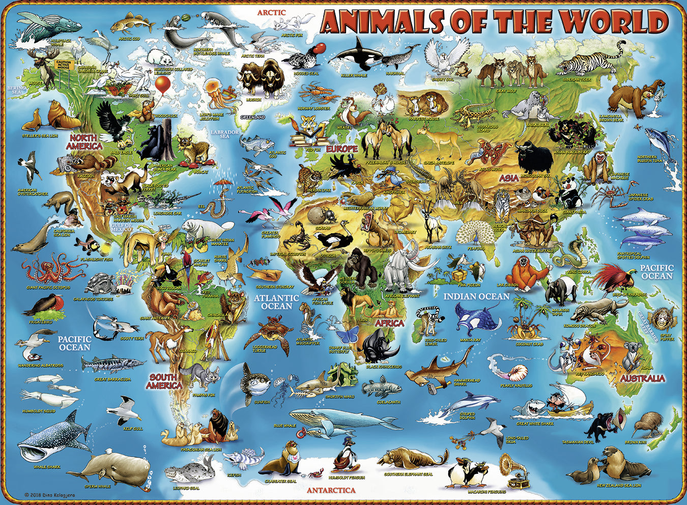 300 pc Puzzle - Animals of the World