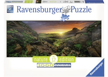 1000 pc Puzzle - Sun Over Iceland (Nature Edition no. 12)