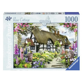 1000 pc Puzzle - Rose Country Cottage