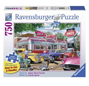 750 pc Puzzle XL Format - Jack's Diner