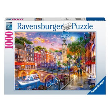 1000 pc Puzzle - Sunset in Amsterdam