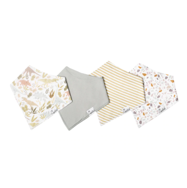 Bandana Bibs 4 Pk - assorted
