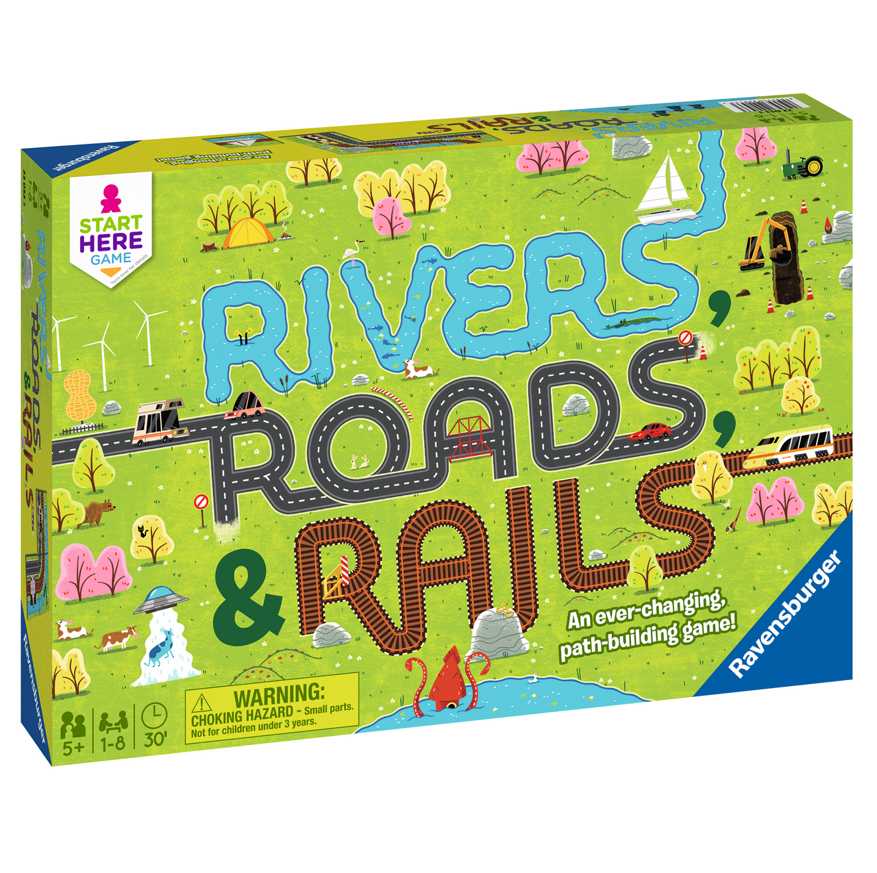 Rivers, Roads & Rails board game