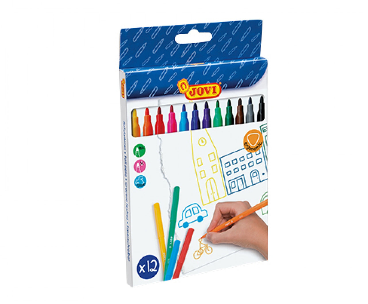 12 Felt Pens