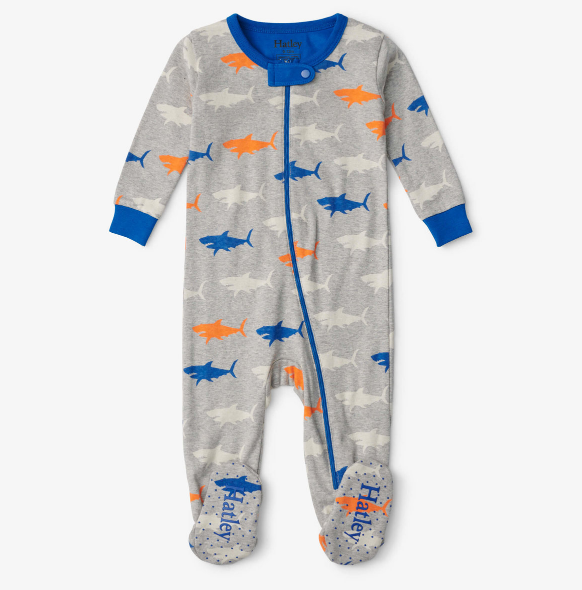 Silhouette Sharks Footed Coverall