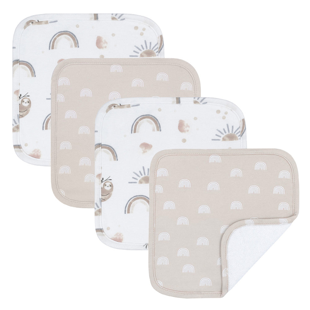 Wash Cloths - 4 pk assorted