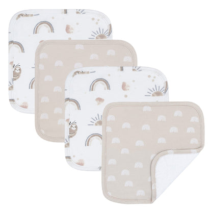 Wash Cloths - 4 pk assorted