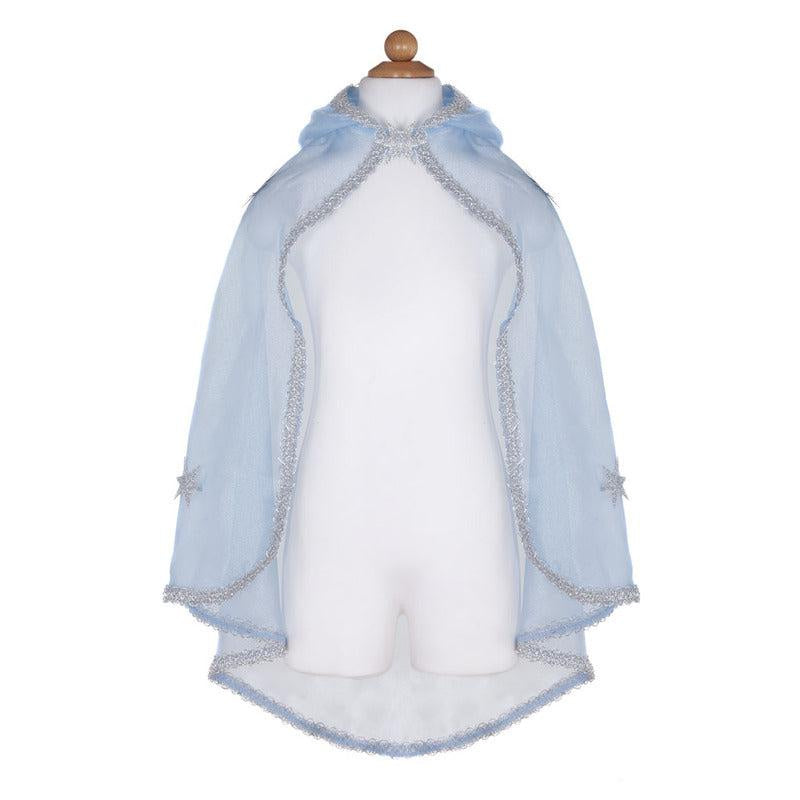 Blue & Silver Snow Queen Cape- Size 3-4